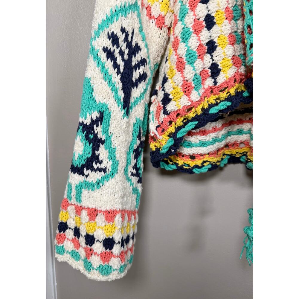 Free People Baja Baby Cardi  Slouchy Knit Cardigan XL - Picture 8 of 12